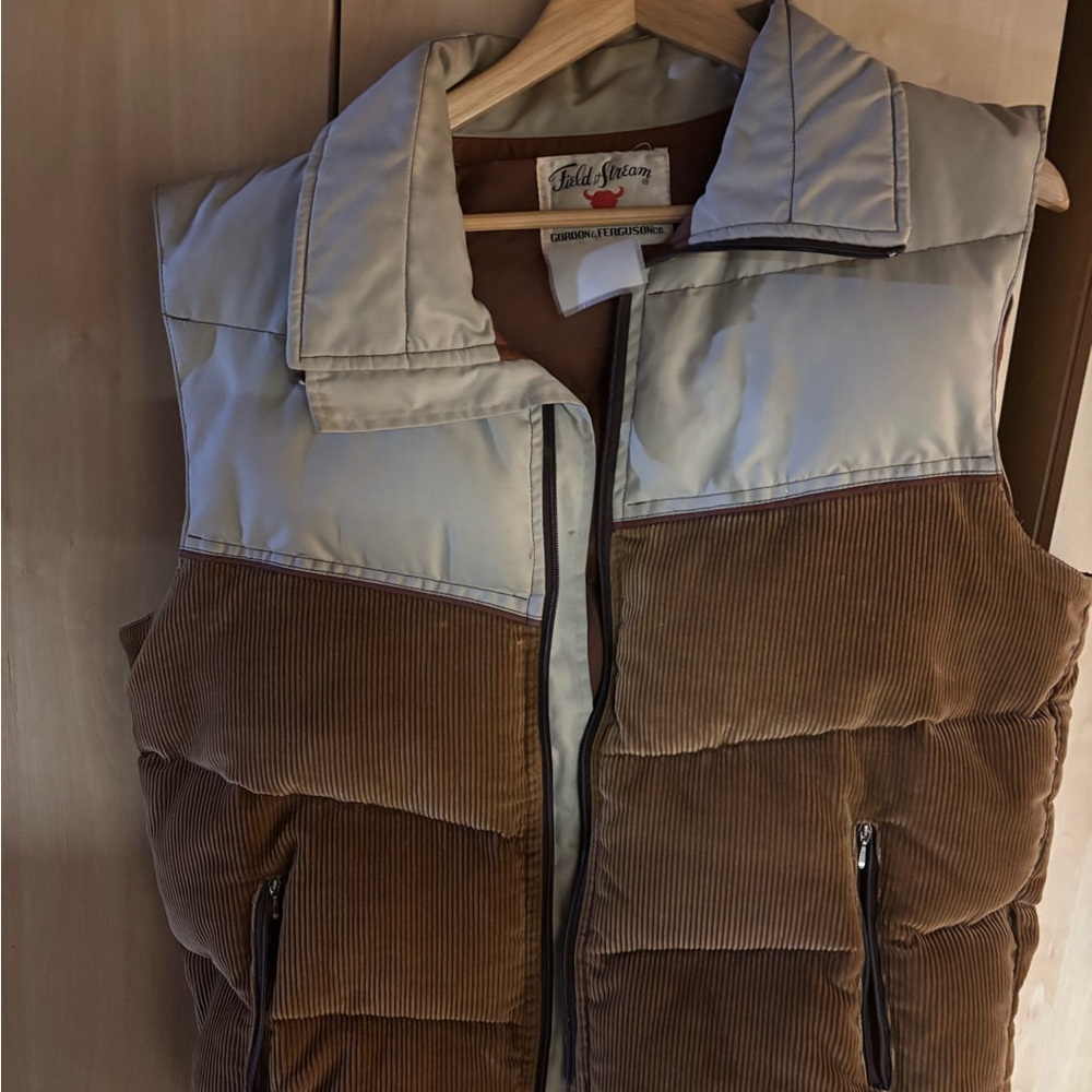 Field & Stream Brown corduroy vest